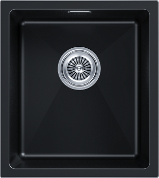 Кухонная мойка Paulmark LUMI 41UNI LU41-BLM 45х40 цвет черный